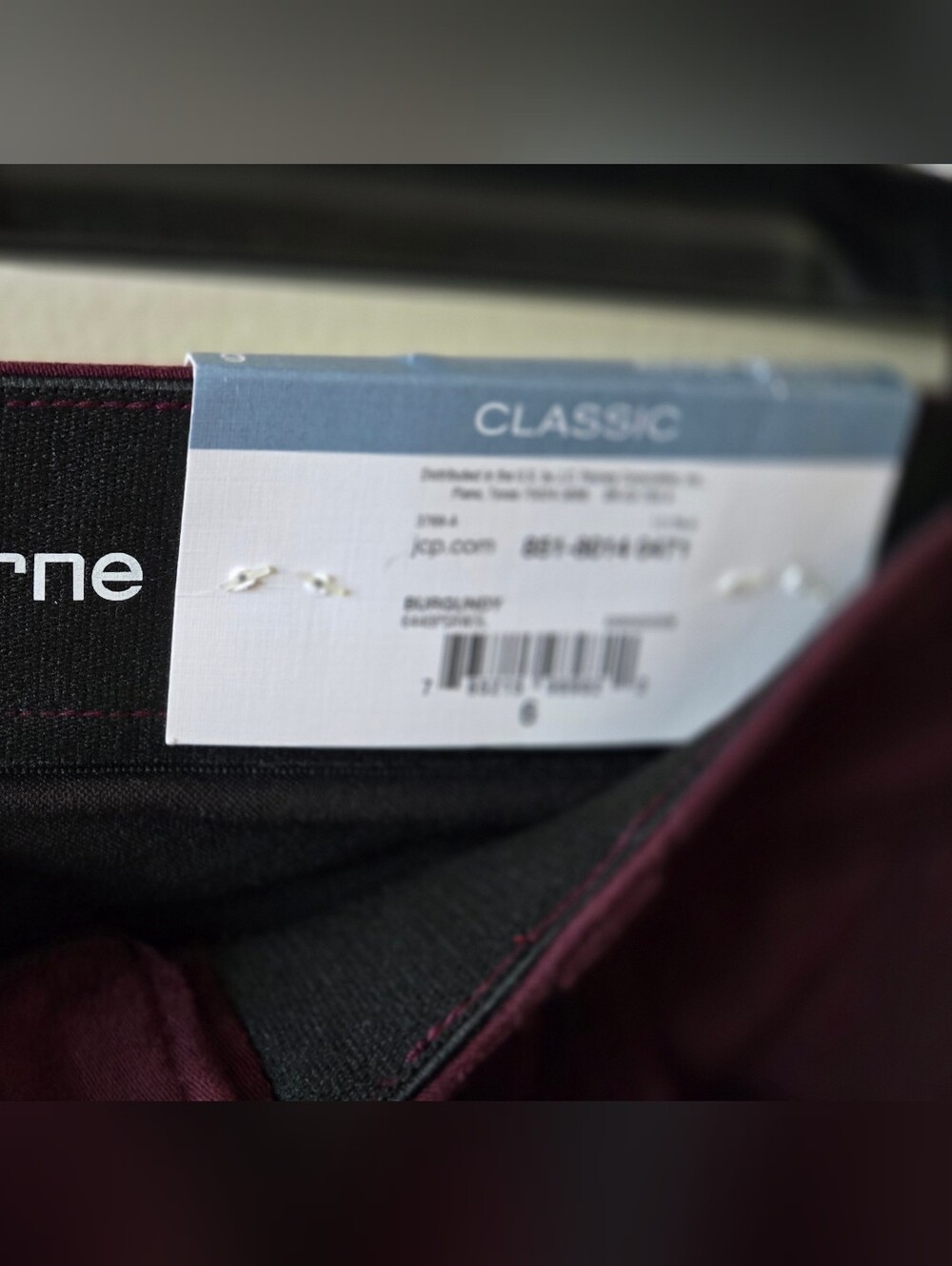 Liz Claiborne Women's Burgundy Skinny Jeans - Picture 2 of 4